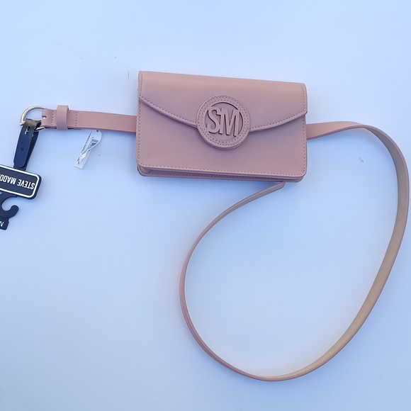 Steve Madden belt bag size M 7" × 4" /Blush fanny pack utility belt bag NWT - Picture 13 of 14